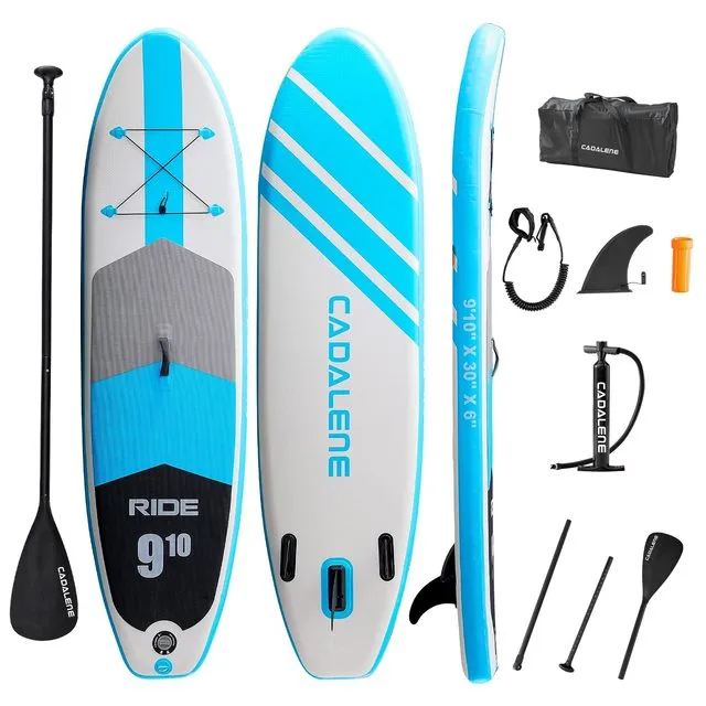 Foldable Inflatable Surfboard Anti-Skidding White Paddle Board