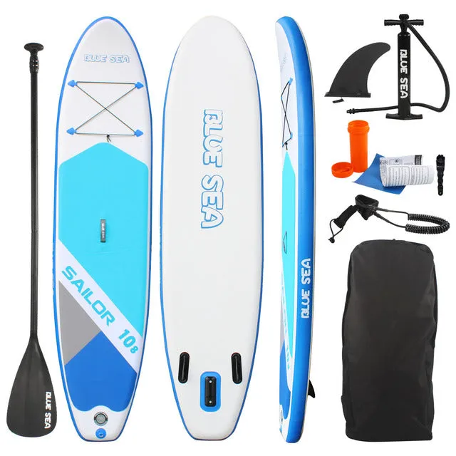 Foldable Inflatable Surfboard Anti-Skidding White Paddle Board