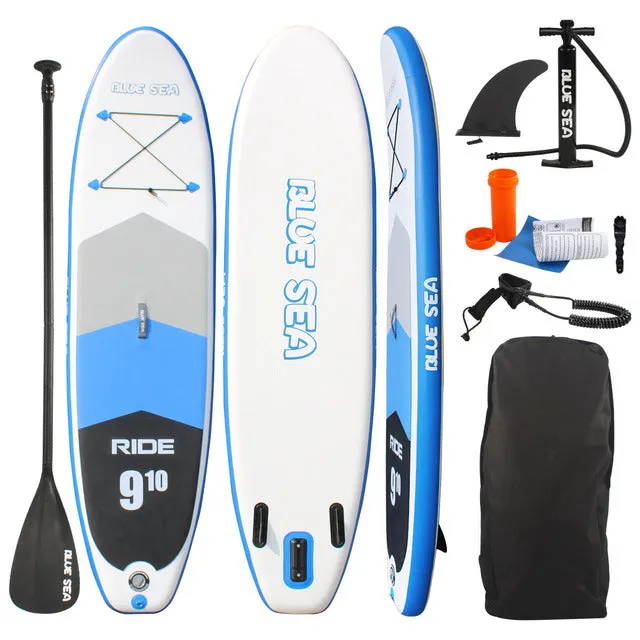 Foldable Inflatable Surfboard Anti-Skidding White Paddle Board