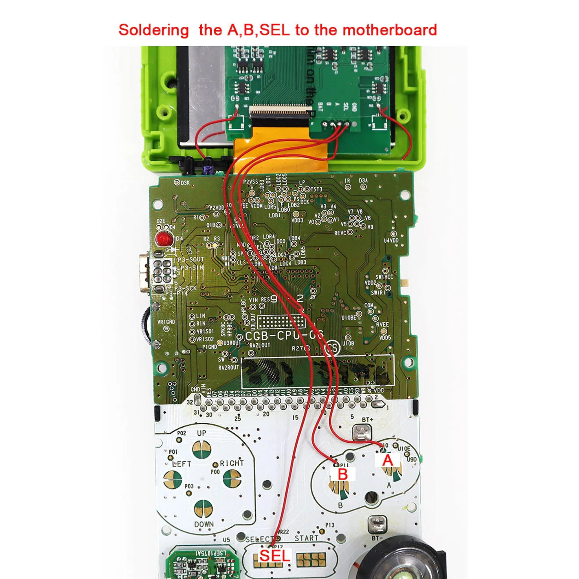 Game Boy Color Laminated Q5 XL IPS Backlight with OSD - Hispeedido