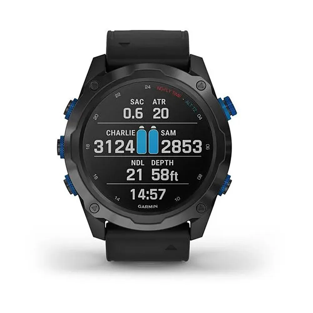 Garmin Descent Mk2i Dive Computer Smartwatch Titanium Carbon Gray DLC with Black Band