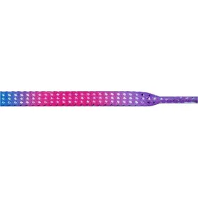 Glitter 1/4" Flat Laces - Rainbow (1 Pair Pack) Shoelaces