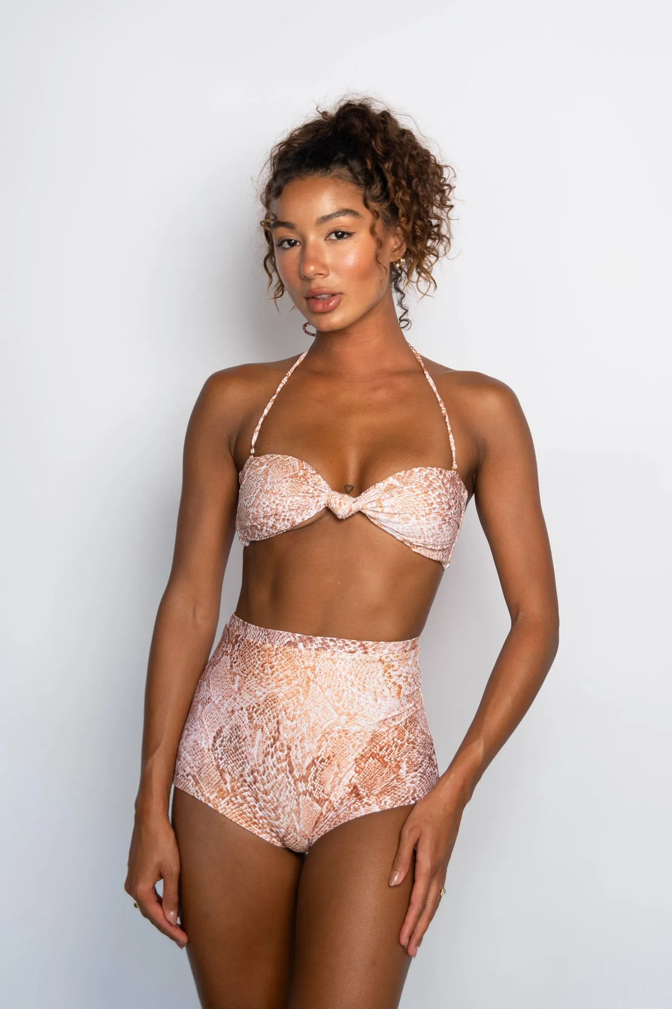 High Waist Bardot Bottom - Eden