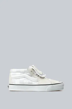 HOMMEGIRLS X VANS SK8-MID REISSUE 83 WHITE GREY CHECKERBOARD