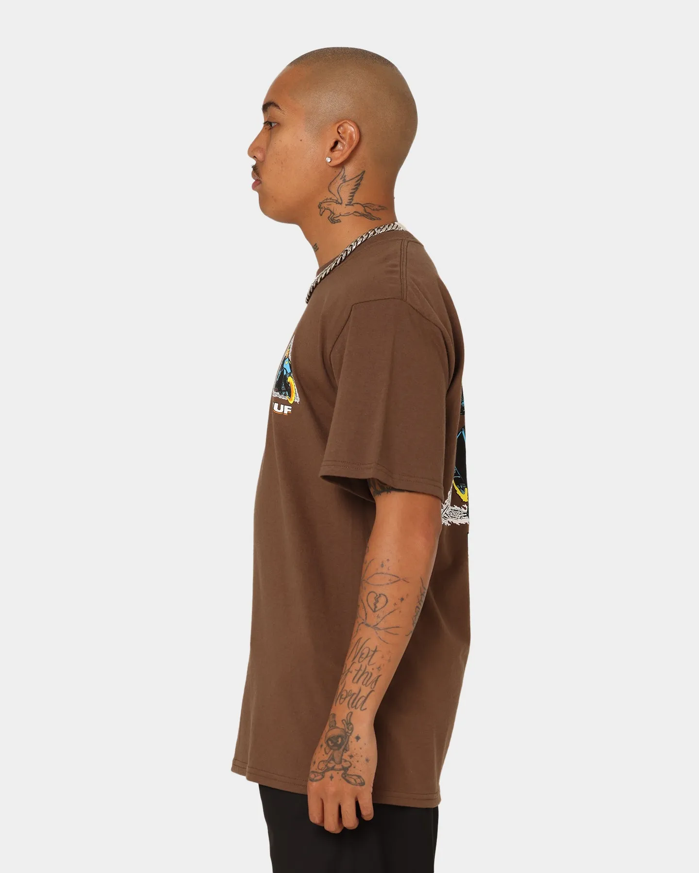 HUF X Marvel Ghost Rider T-Shirt Brown