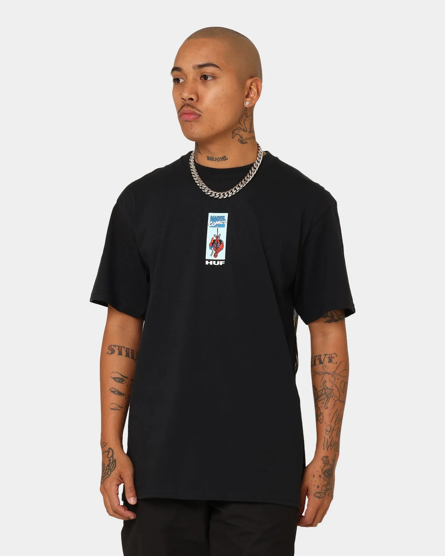 HUF X Marvel Spider-man T-Shirt Black