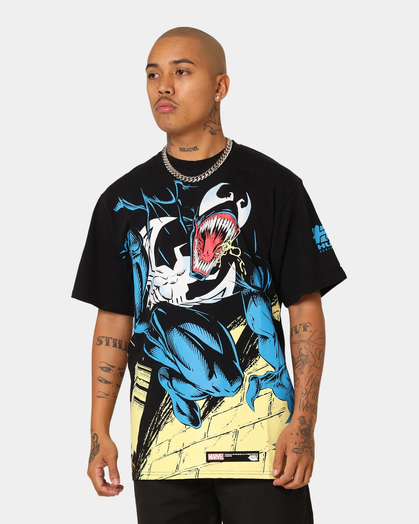 HUF X Marvel Venom T-Shirt Black