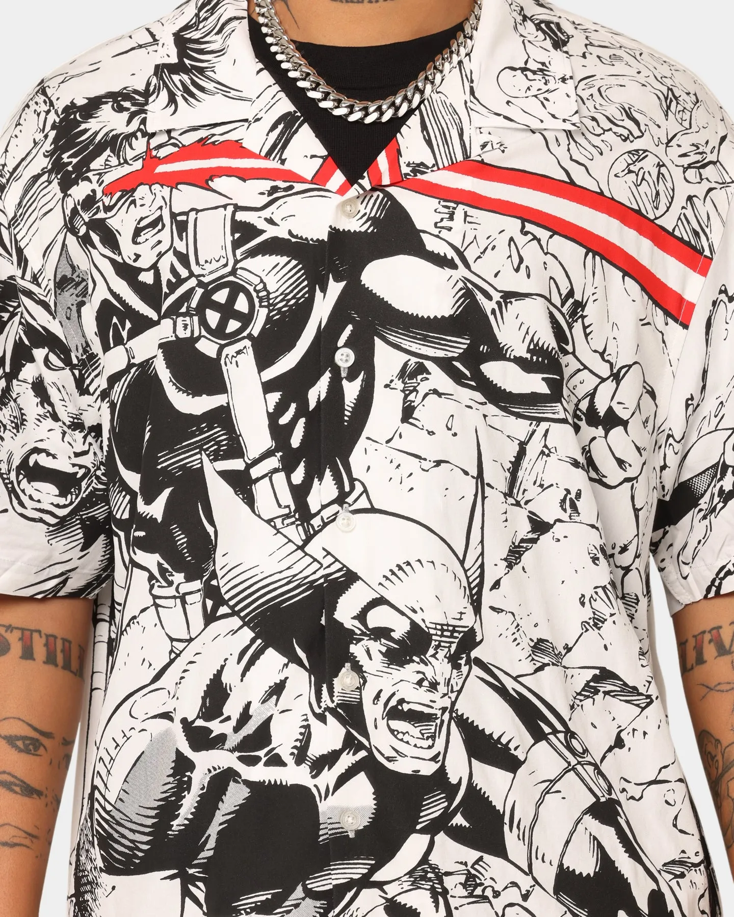 HUF X Marvel X-Men Resort Shirt White