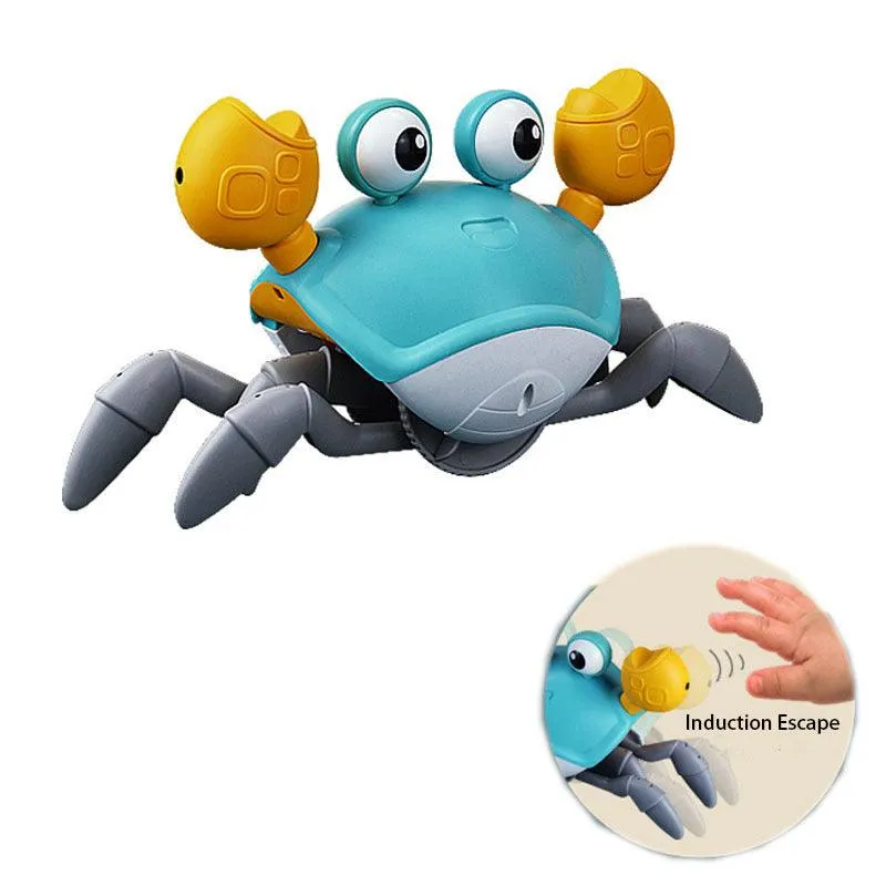 Interactive Dancing Crab Toy for Kids: Music-Playing, Obstacle-Avoiding Crawling Crab Babies