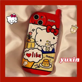 Kawaii Retro Antenna Hello Kitty iPhone Case