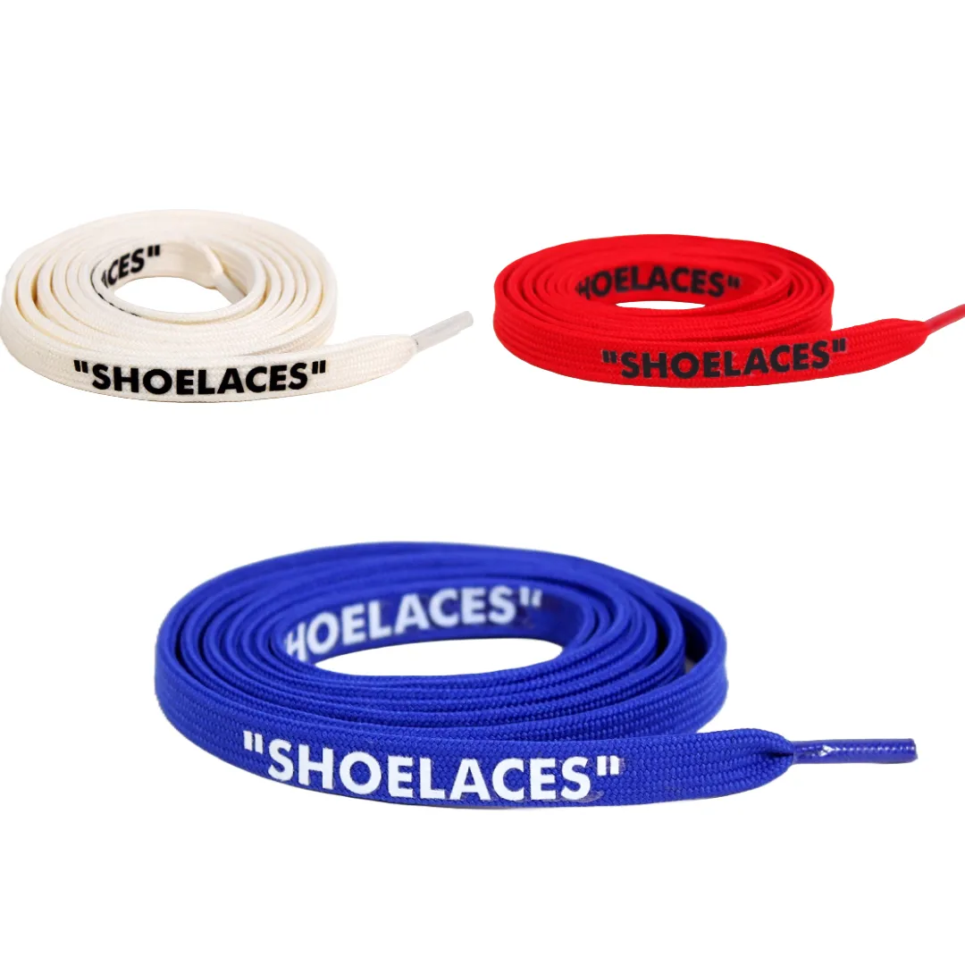 Knotty “ Off-White” Replacement Flat Shoelaces Pack of 3