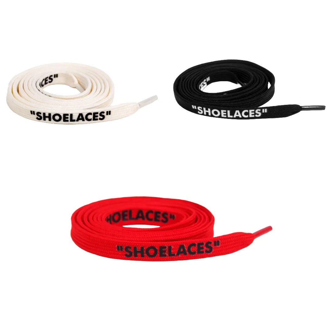 Knotty “ Off-White” Replacement Flat Shoelaces Pack of 3