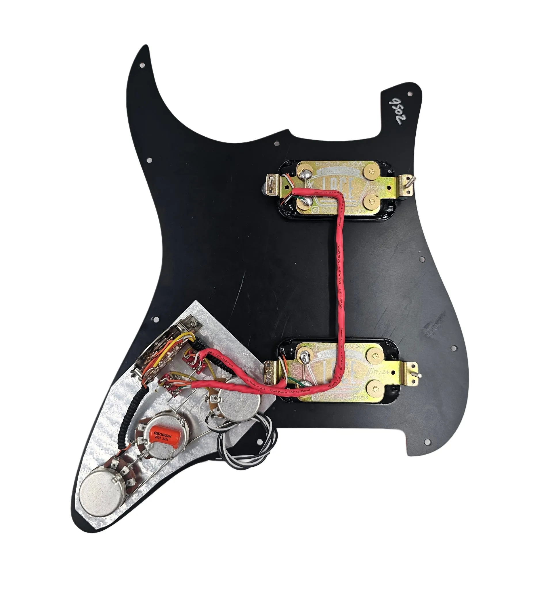 LACE® Custom Shop Batmobile (Black/Orange/Black) Loaded Pickguard