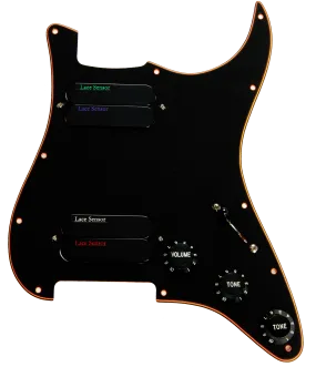 LACE® Custom Shop Batmobile (Black/Orange/Black) Loaded Pickguard