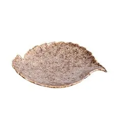 Leaf Plate - Natural Cream  Stoneware