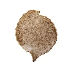 Leaf Plate - Natural Cream  Stoneware