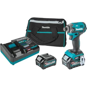 Makita GDT02D 40V max XGT Brushless Cordless 4 Speed Impact Driver Kit