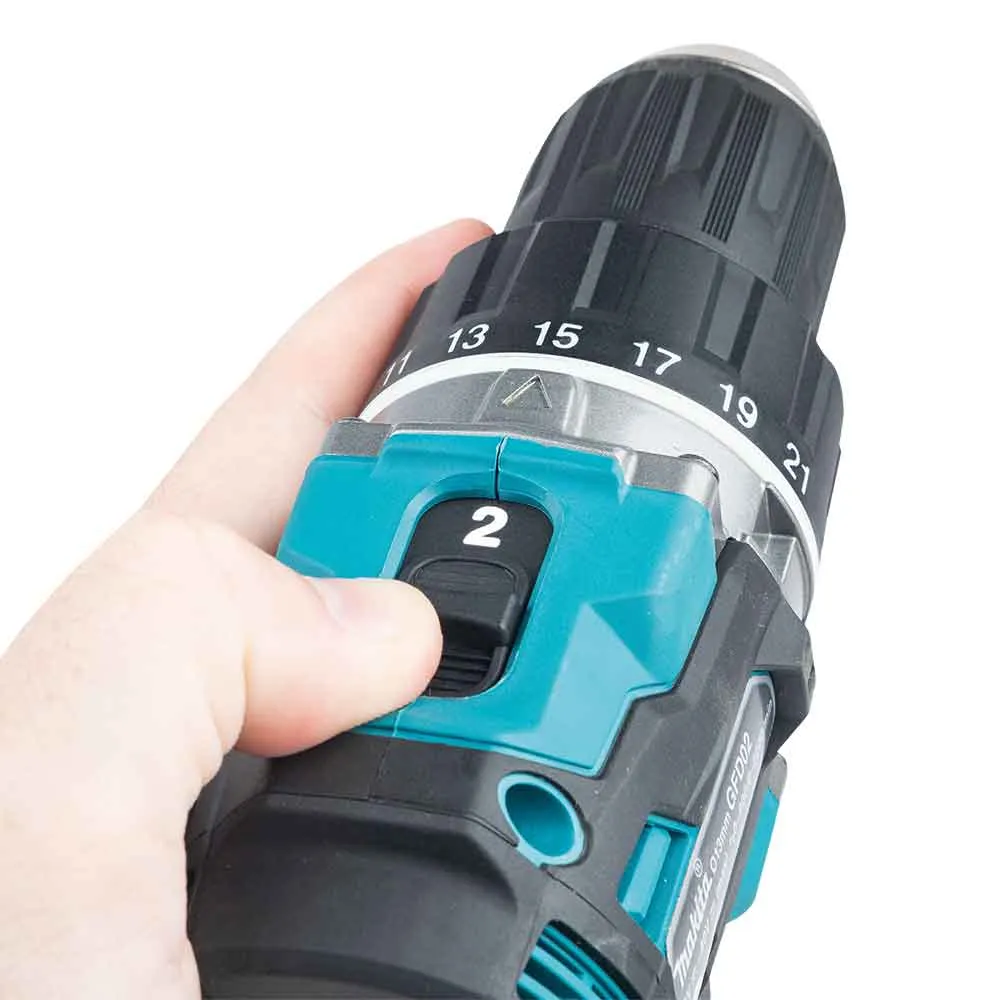 Makita GFD02D 40V MAX XGT 1/2" Brushless Cordless Compact Driver Drill Kit