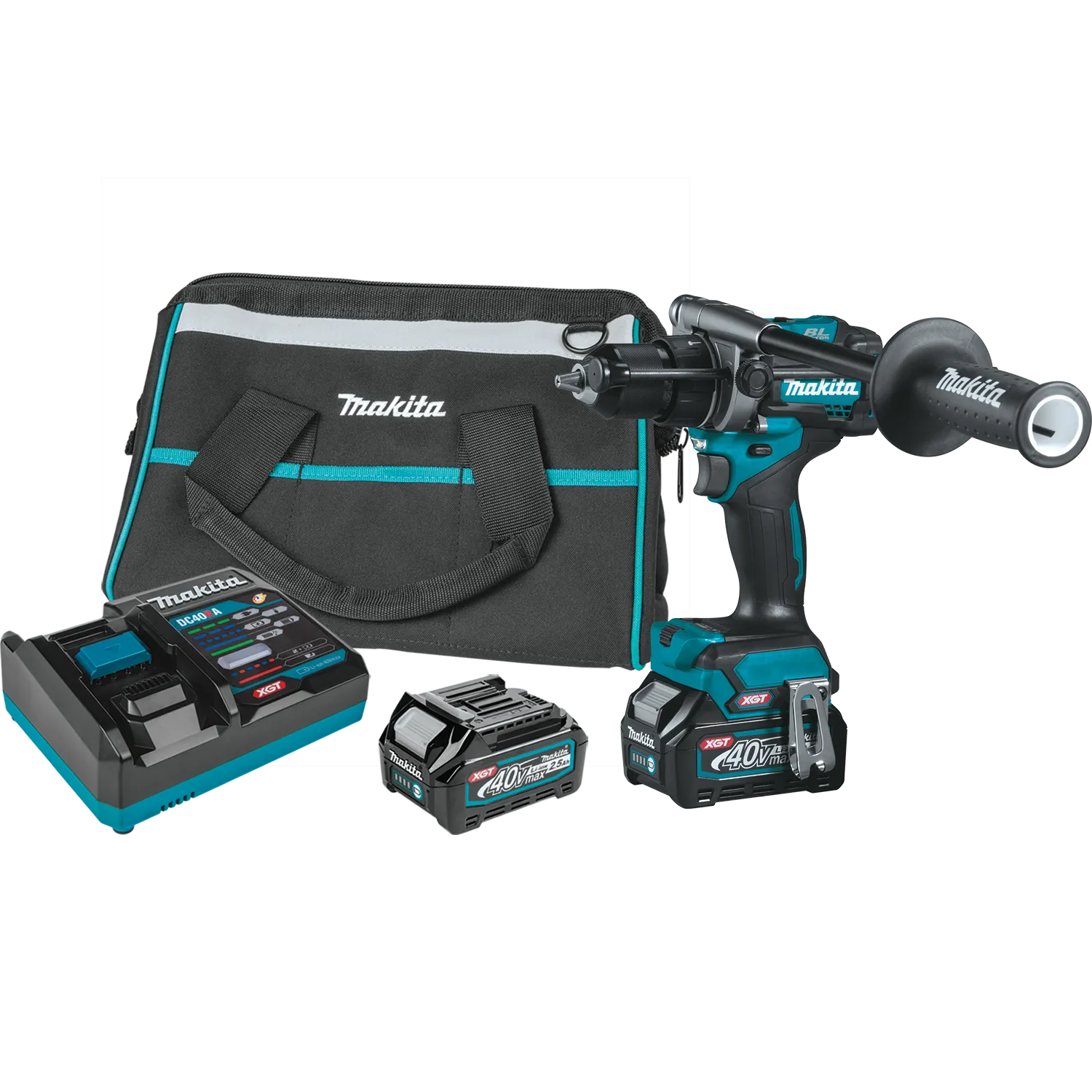 Makita GPH01D 40V Max XGT Brushless Cordless 1/2" Hammer Driver-Drill Kit