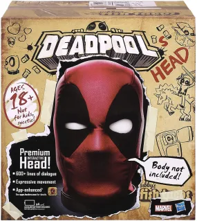 Marvel Legends Deadpool’s Head Premium Interactive, Moving, Talking Electronic, App-Enhanced Adult Collectible, with 600  SFX and Phrases