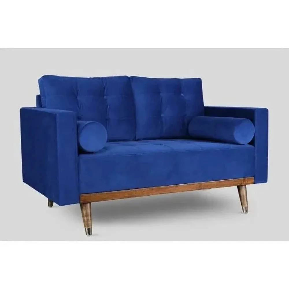 Mercury Straight Line Sofa Set in Blue