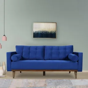 Mercury Straight Line Sofa Set in Blue