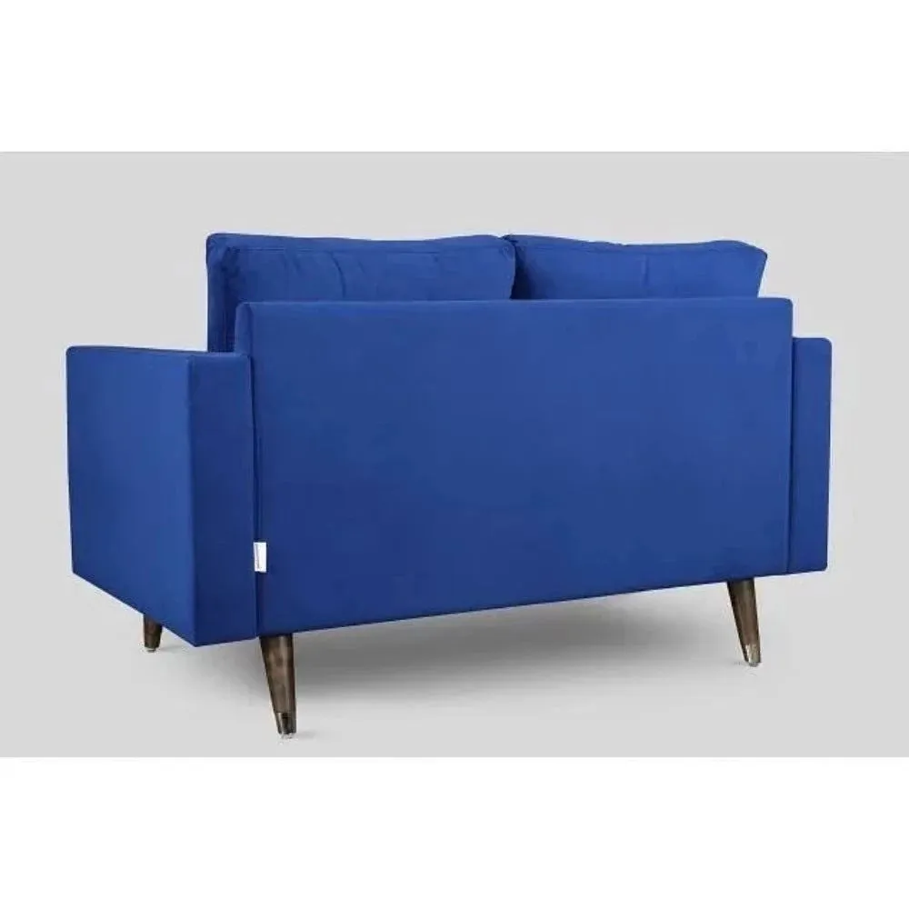 Mercury Straight Line Sofa Set in Blue