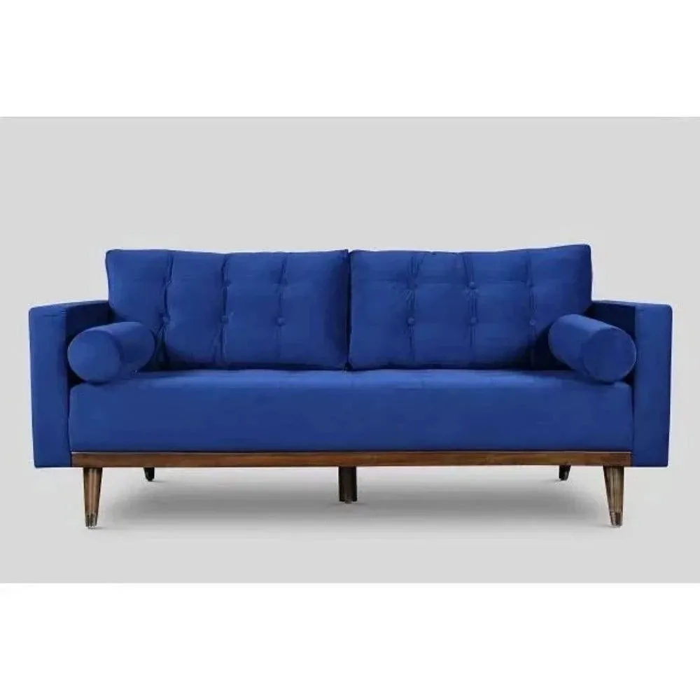 Mercury Straight Line Sofa Set in Blue