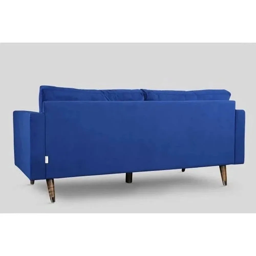 Mercury Straight Line Sofa Set in Blue