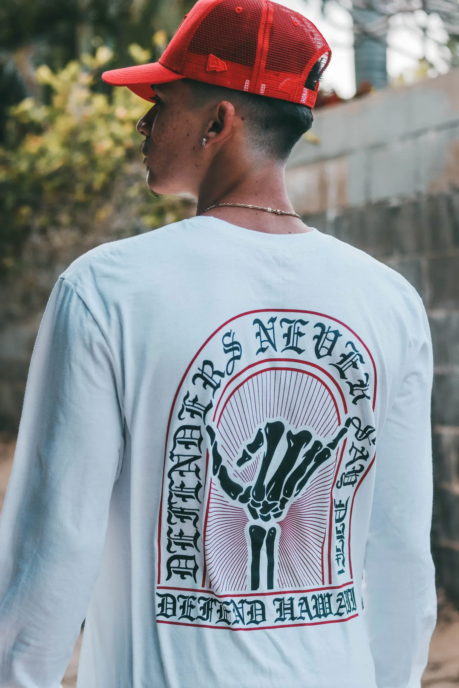 NEVER SAY DIE White Longsleeve