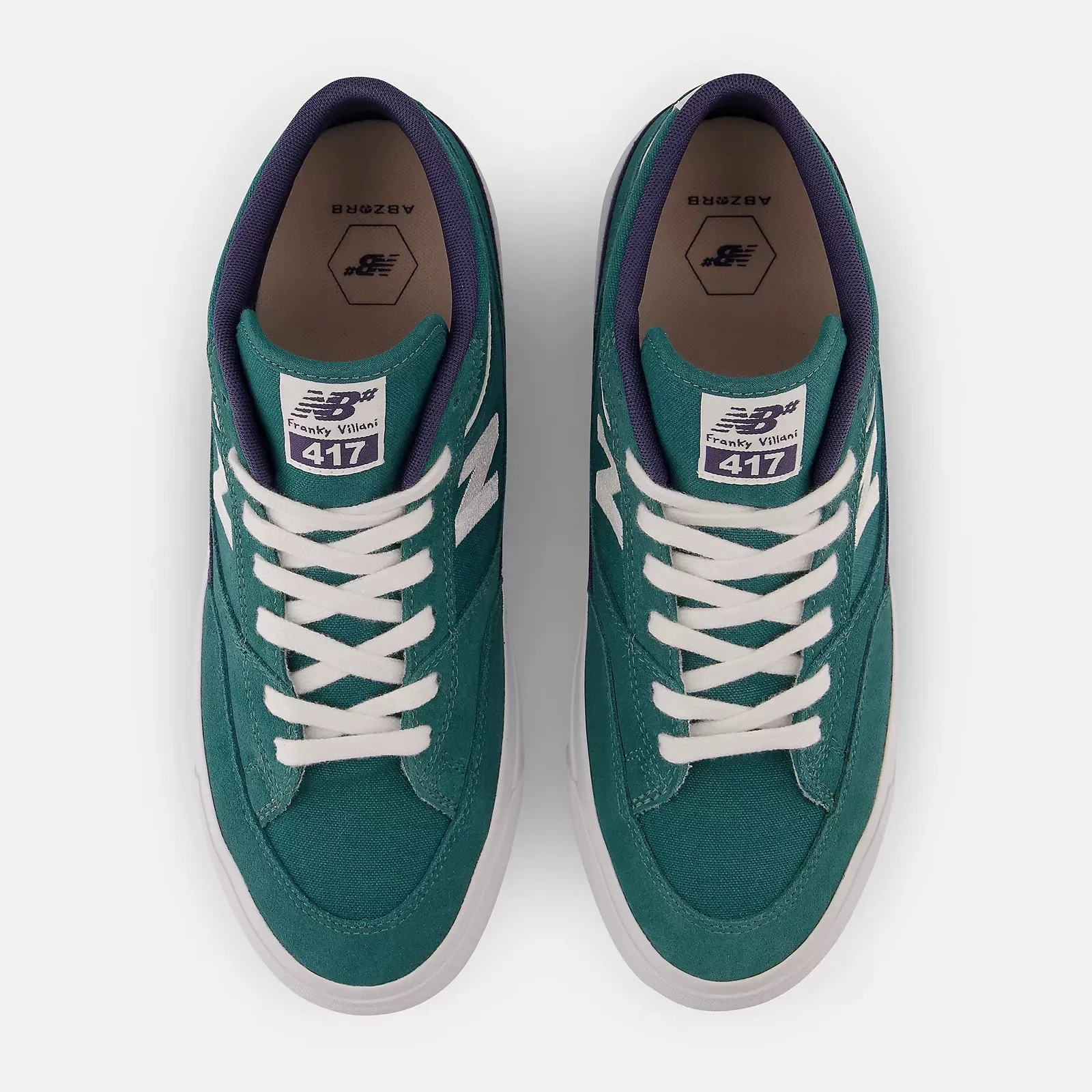 New Balance Shoes Numeric Franky Villani 417 - Vintage Teal/White