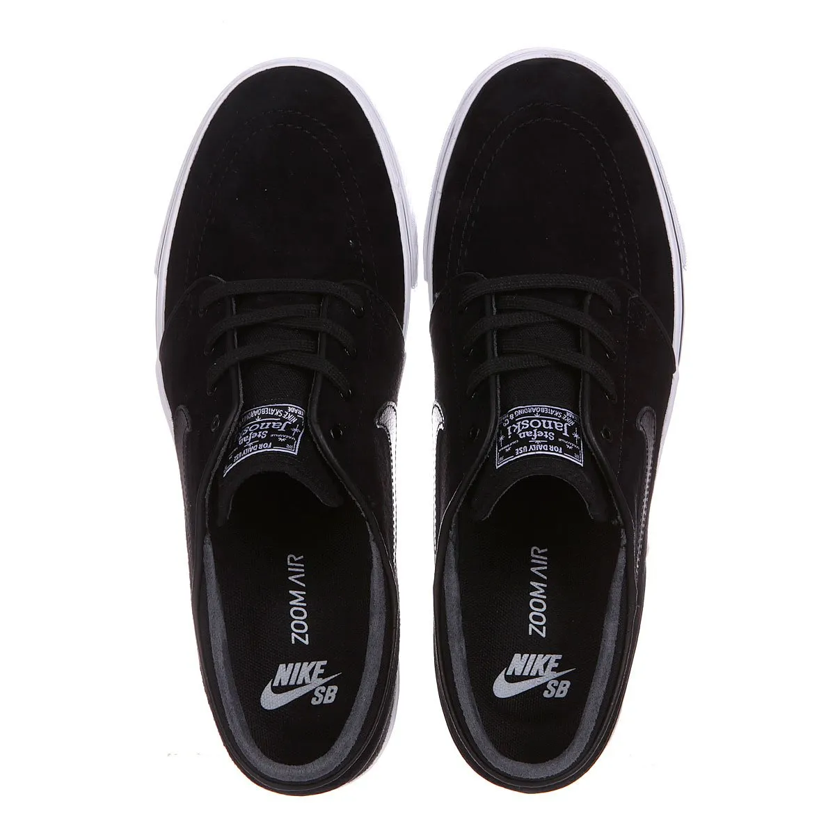 Nike Shoes Zoom Stefan Janoski -Black/Black-White-Gum Brown