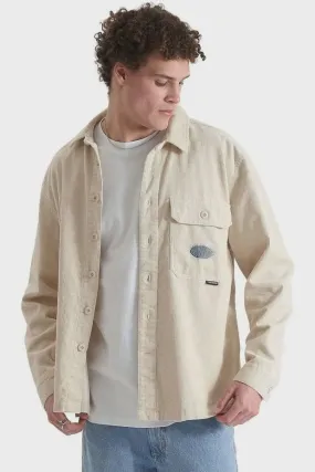 NOMADIC PARADISE - commodity boxcar overshirt - natural white