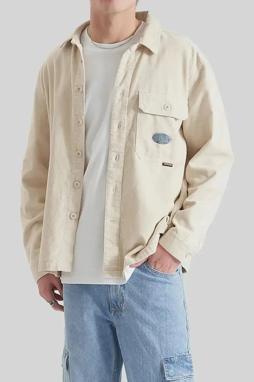 NOMADIC PARADISE - commodity boxcar overshirt - natural white