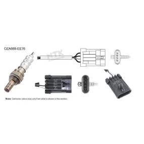 NTK Oxygen Sensor - OZA669-EE76