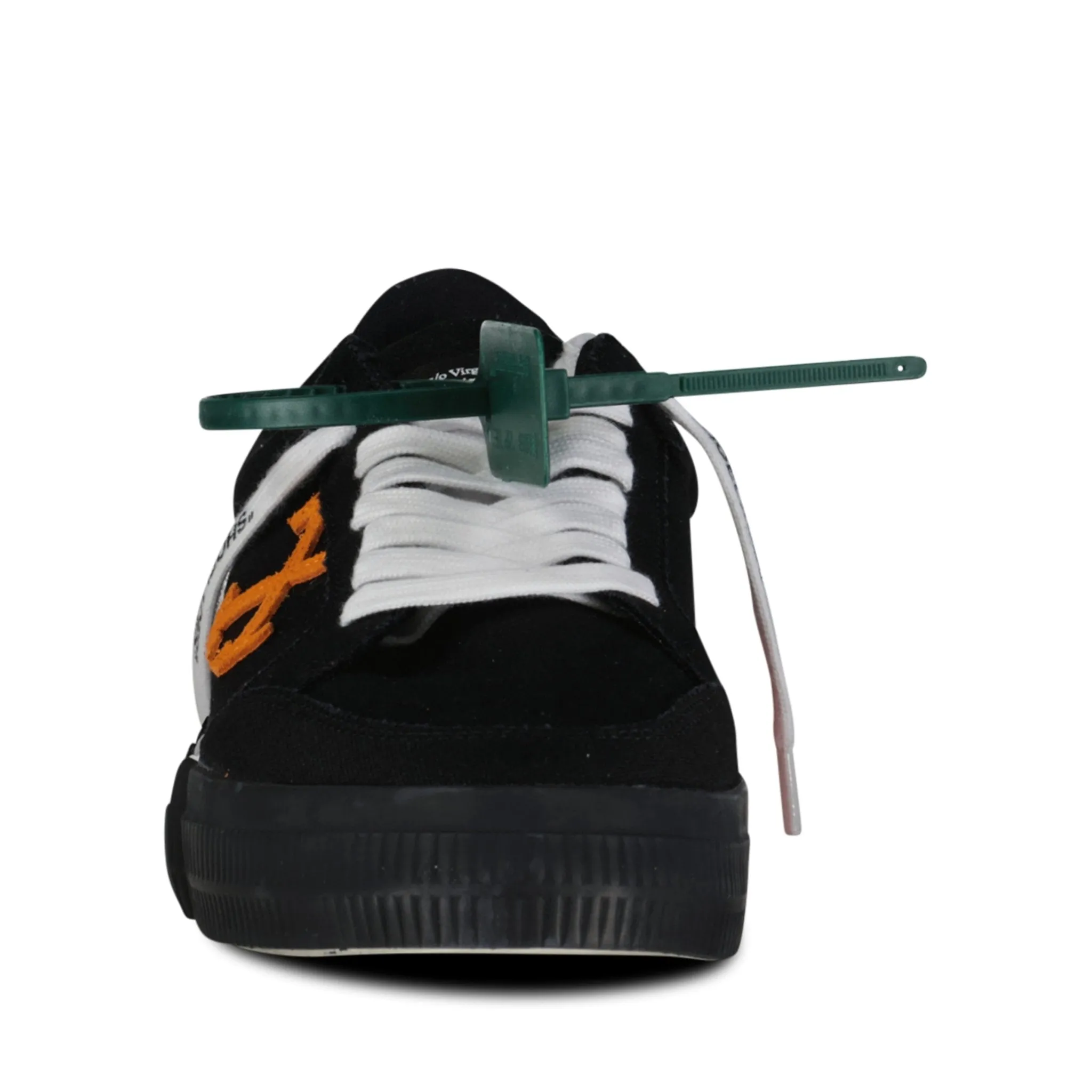 OFF-WHITE Vulcanised Canvas Low-Top Trainers Black & White