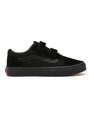 Old Skool V Black Black Shoes (Kids)