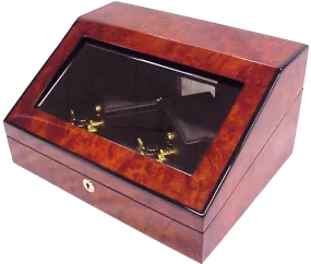 ORBITA - Sempre 2 Double Watch Winder | Burlwood