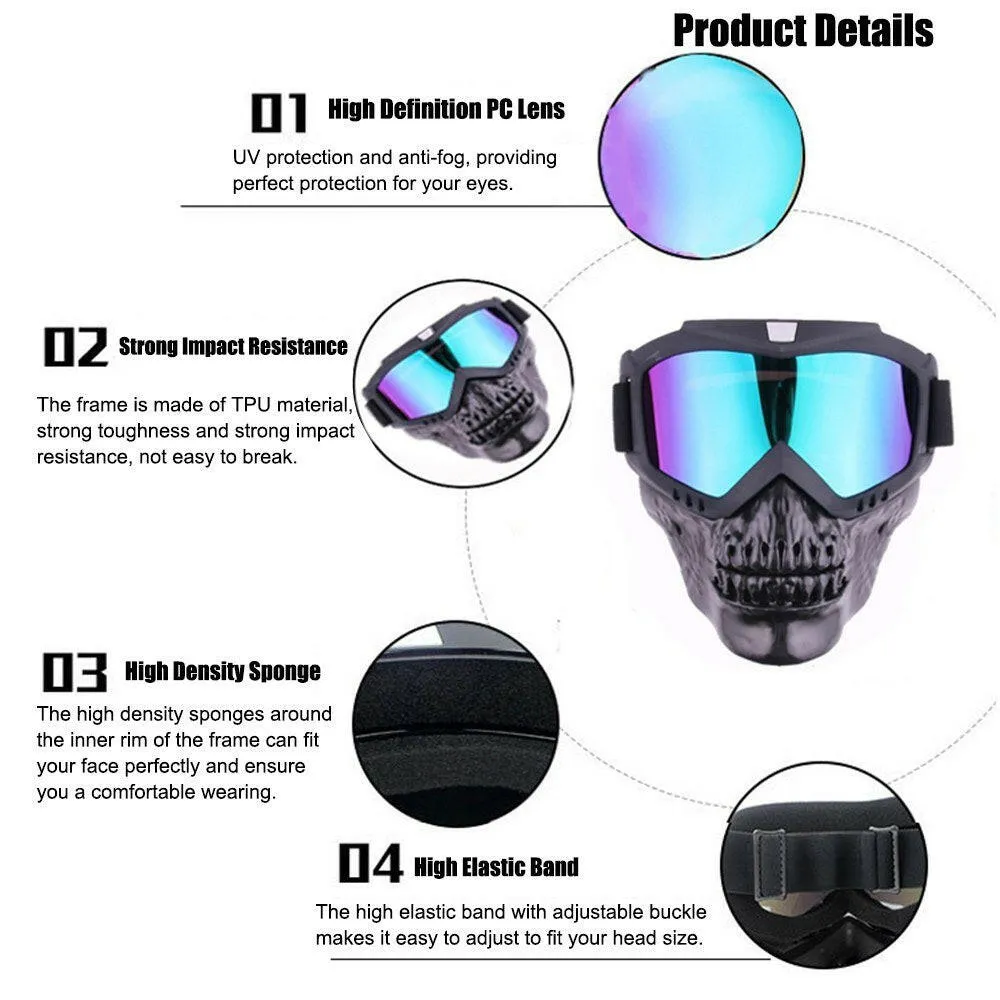 Outdoor Cool Skull Goggles Mask