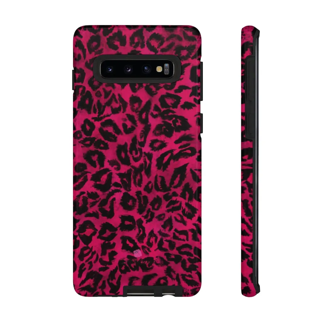 Pink Leopard Designer Tough Cases, Animal Print Best Case Mate iPhone Samsung Case-Made in USA