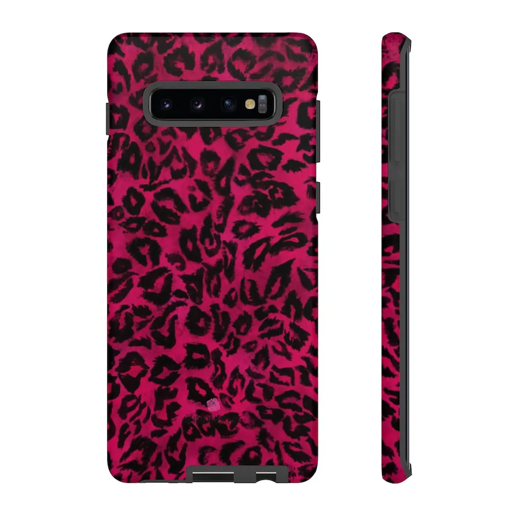 Pink Leopard Designer Tough Cases, Animal Print Best Case Mate iPhone Samsung Case-Made in USA