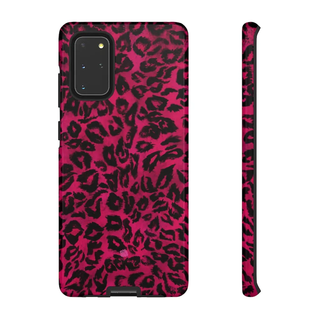 Pink Leopard Designer Tough Cases, Animal Print Best Case Mate iPhone Samsung Case-Made in USA