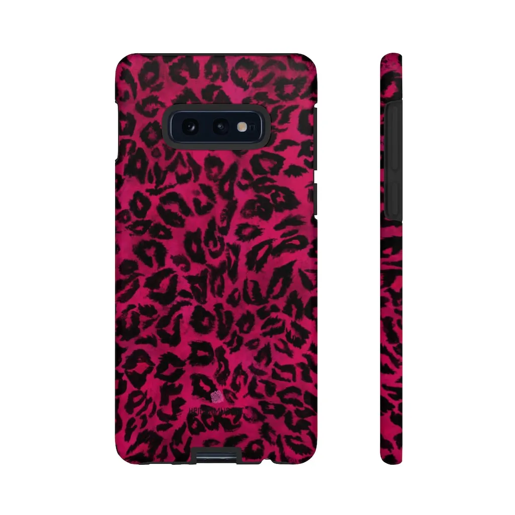 Pink Leopard Designer Tough Cases, Animal Print Best Case Mate iPhone Samsung Case-Made in USA