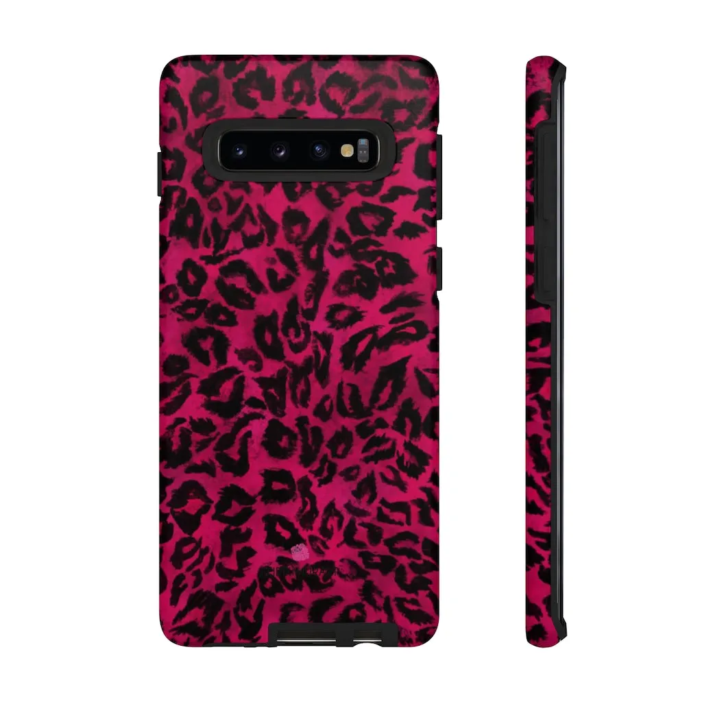 Pink Leopard Designer Tough Cases, Animal Print Best Case Mate iPhone Samsung Case-Made in USA