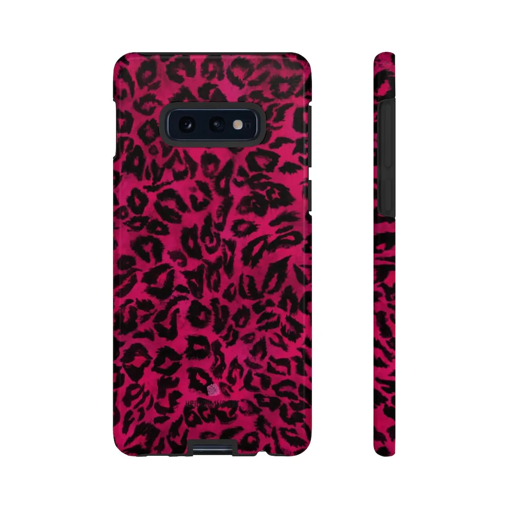 Pink Leopard Designer Tough Cases, Animal Print Best Case Mate iPhone Samsung Case-Made in USA