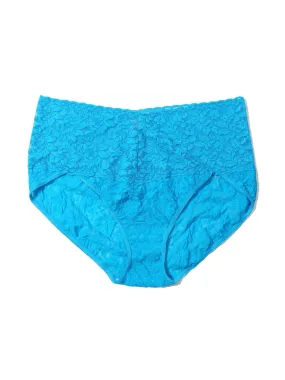 Plus Size Retro Lace V-Kini Ocean Eyes Blue Sale