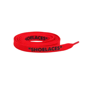 Red Off-White Style "SHOELACES"