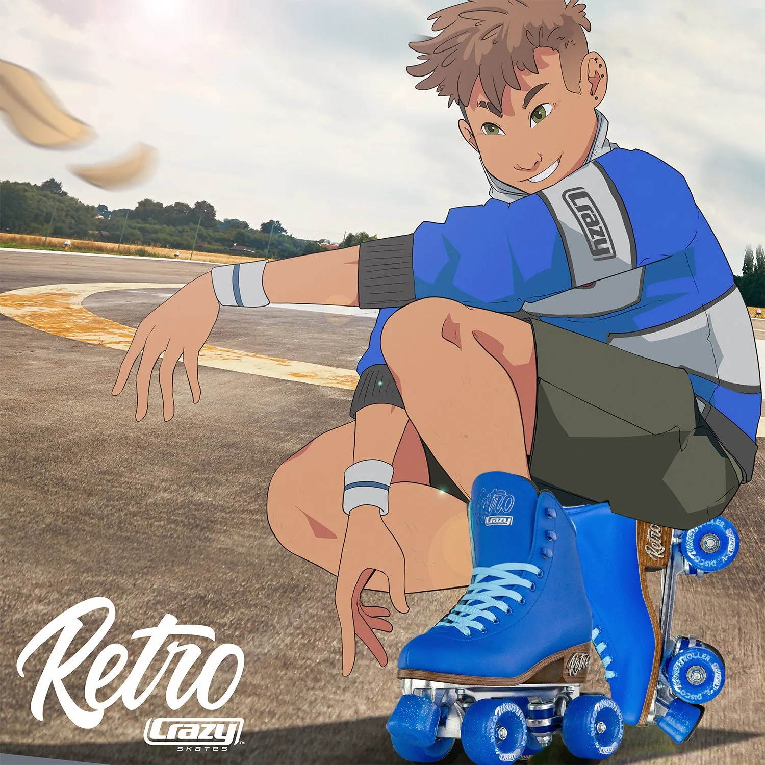 RETRO Blue - Roller Skates