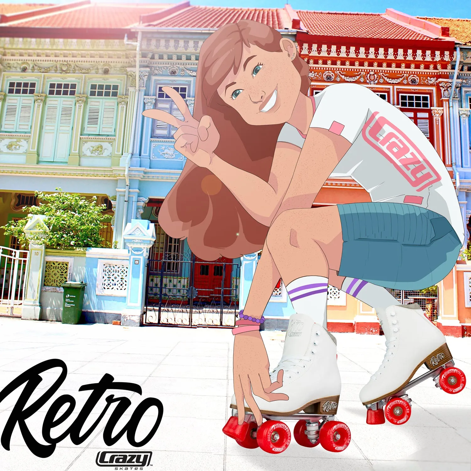 RETRO White - Roller Skates