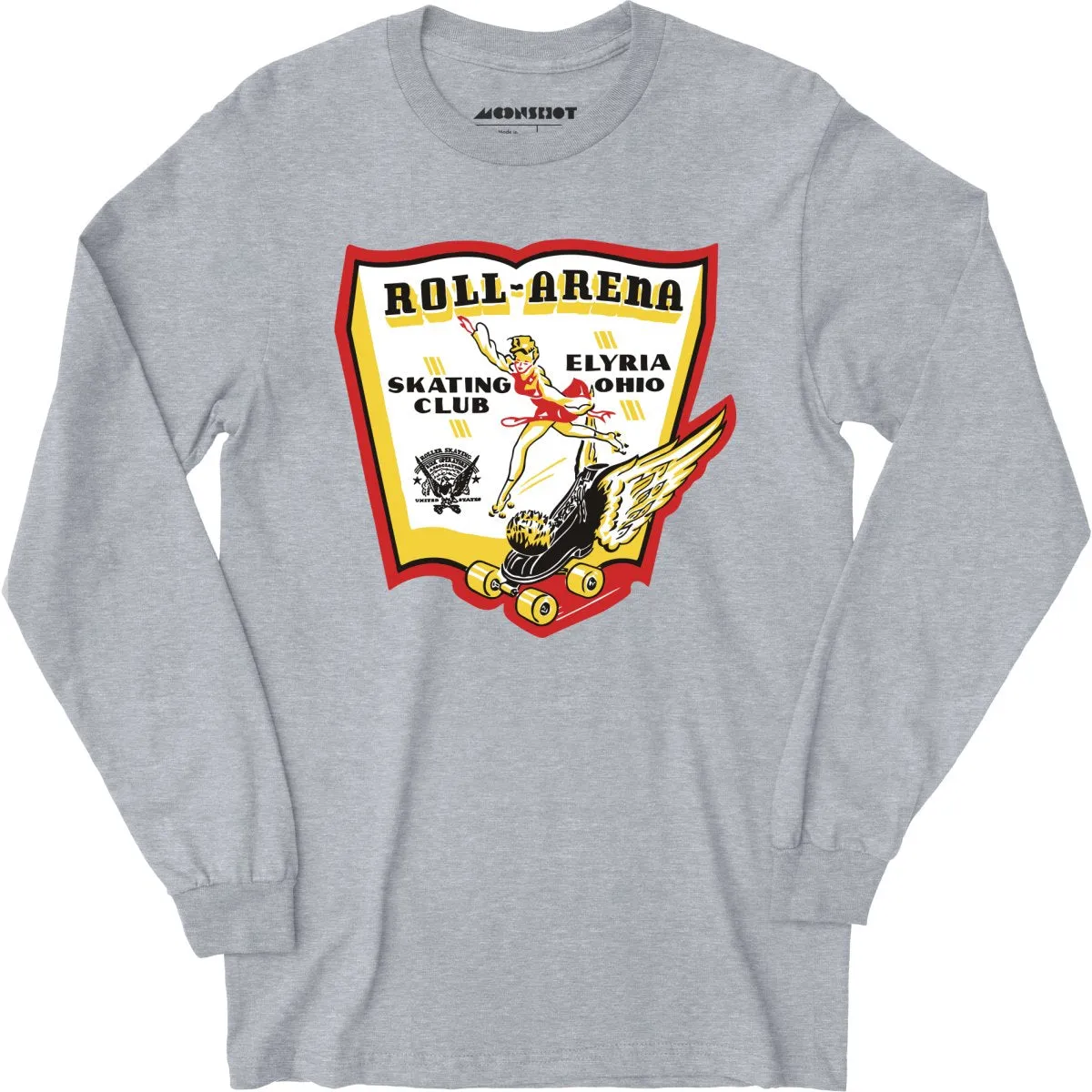 Roll-Arena - Elyria, OH - Vintage Roller Rink - Long Sleeve T-Shirt